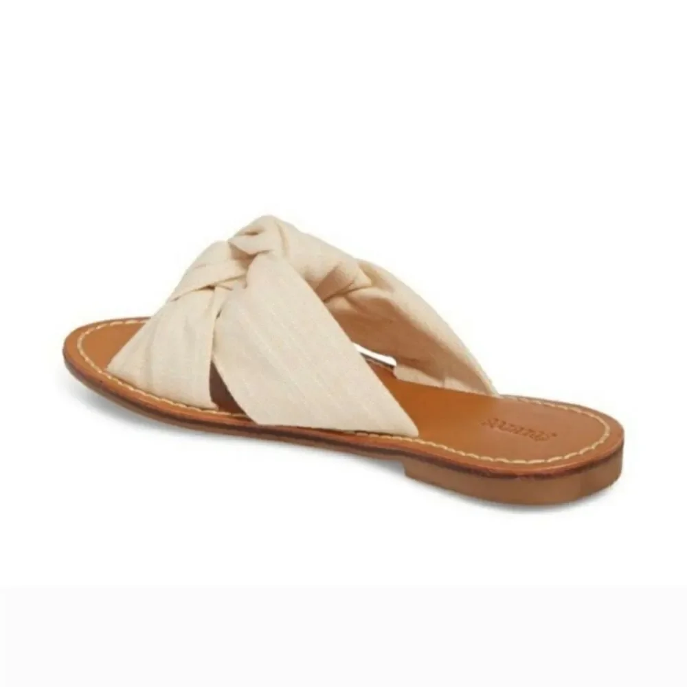 Saludos Knotted Slide Sandals Sz 7.5